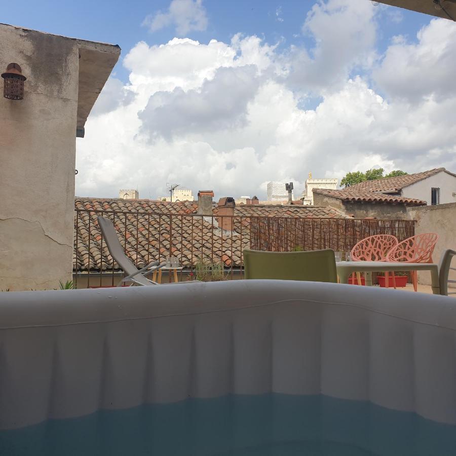 Maison Intra Muros, Terrasses Avec Vue Jaccuzzi Et Garage Avignon Buitenkant foto